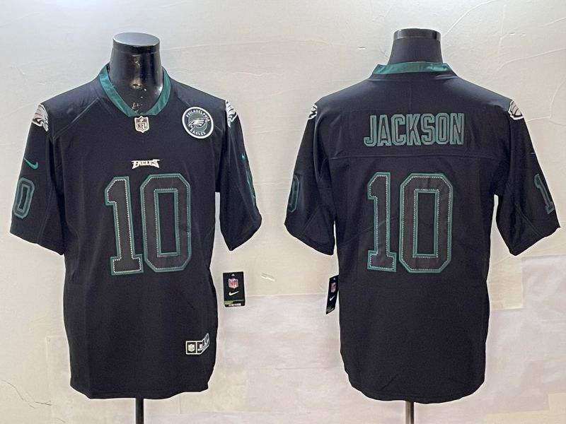 Men Philadelphia Eagles #10 Jackson Black Classic 2025 Nike Limited NFL Jersey style 4